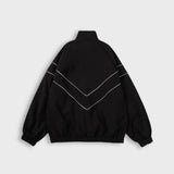 STRIPE WINDBREAKER BLACK
