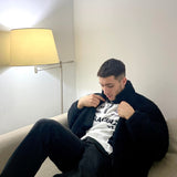 FLUFFY JACKET BLACK