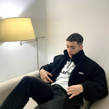 FLUFFY JACKET BLACK