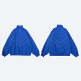 STRIPE WINDBREAKER  BLUE