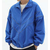 STRIPE WINDBREAKER  BLUE