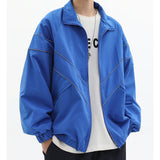 STRIPE WINDBREAKER  BLUE